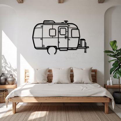 Bambi 16RB - Camper/RV Silhouette - Motorhome Metal Wall Art - Laser-Cut Camping Decor - Road Trip Life