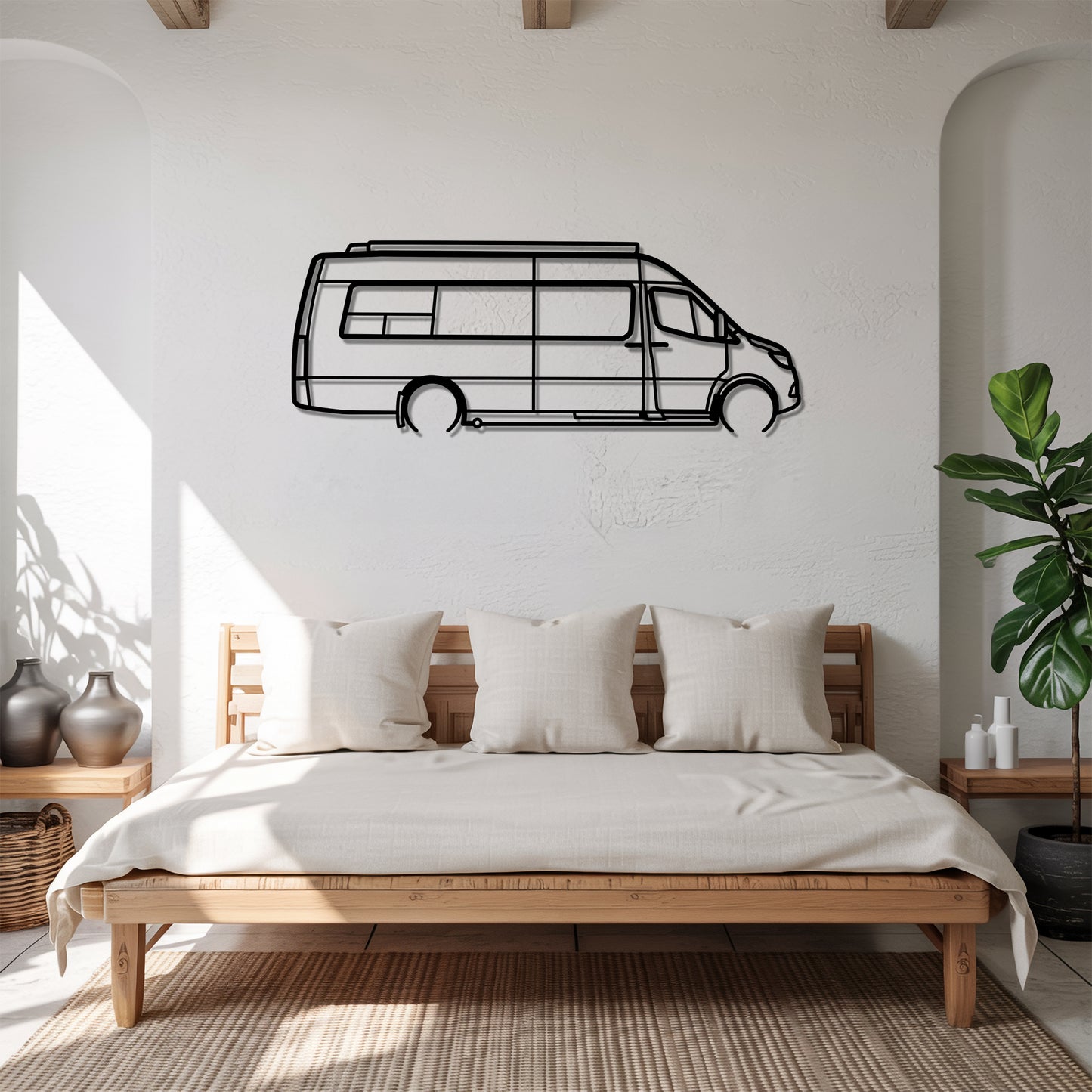 Galleria 24 - Camper/RV Silhouette - Motorhome Metal Wall Art - Laser-Cut Camping Decor - Road Trip Life