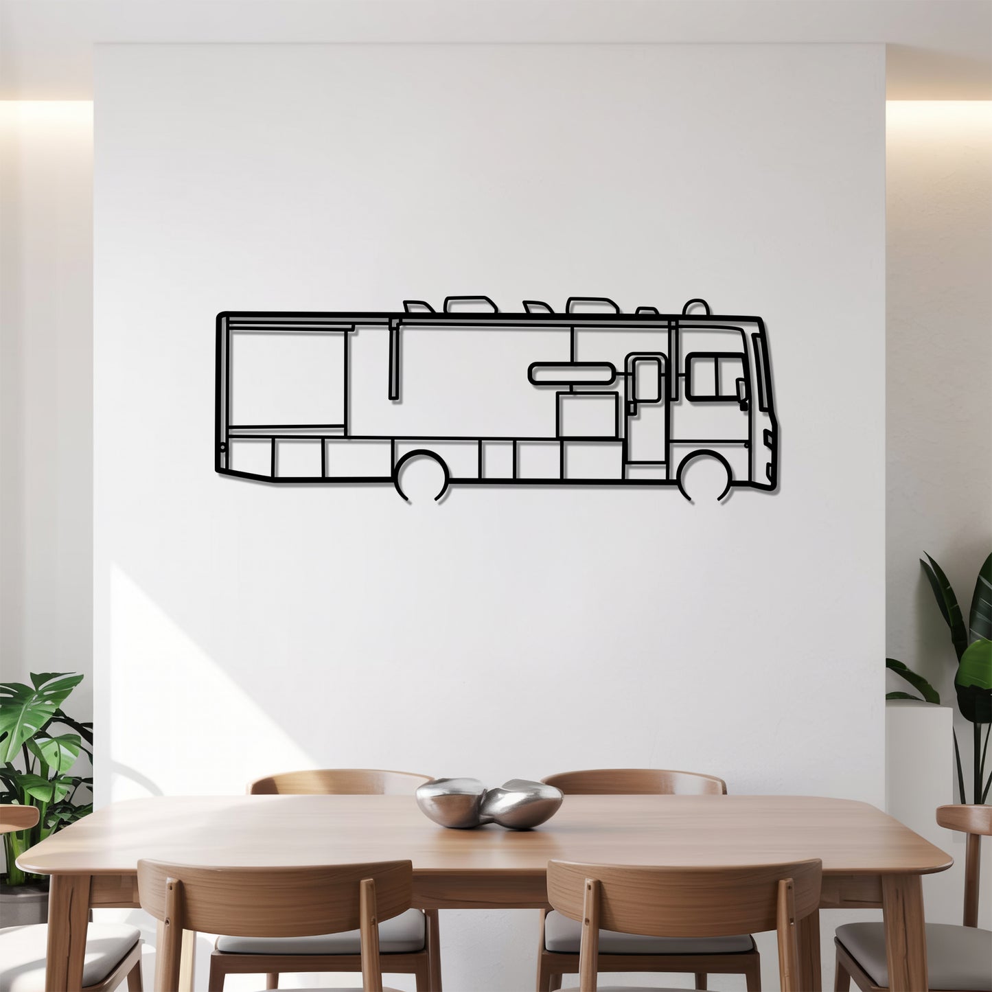 Bounder 35K - Camper/RV Silhouette - Motorhome Metal Wall Art - Laser-Cut Camping Decor - Road Trip Life
