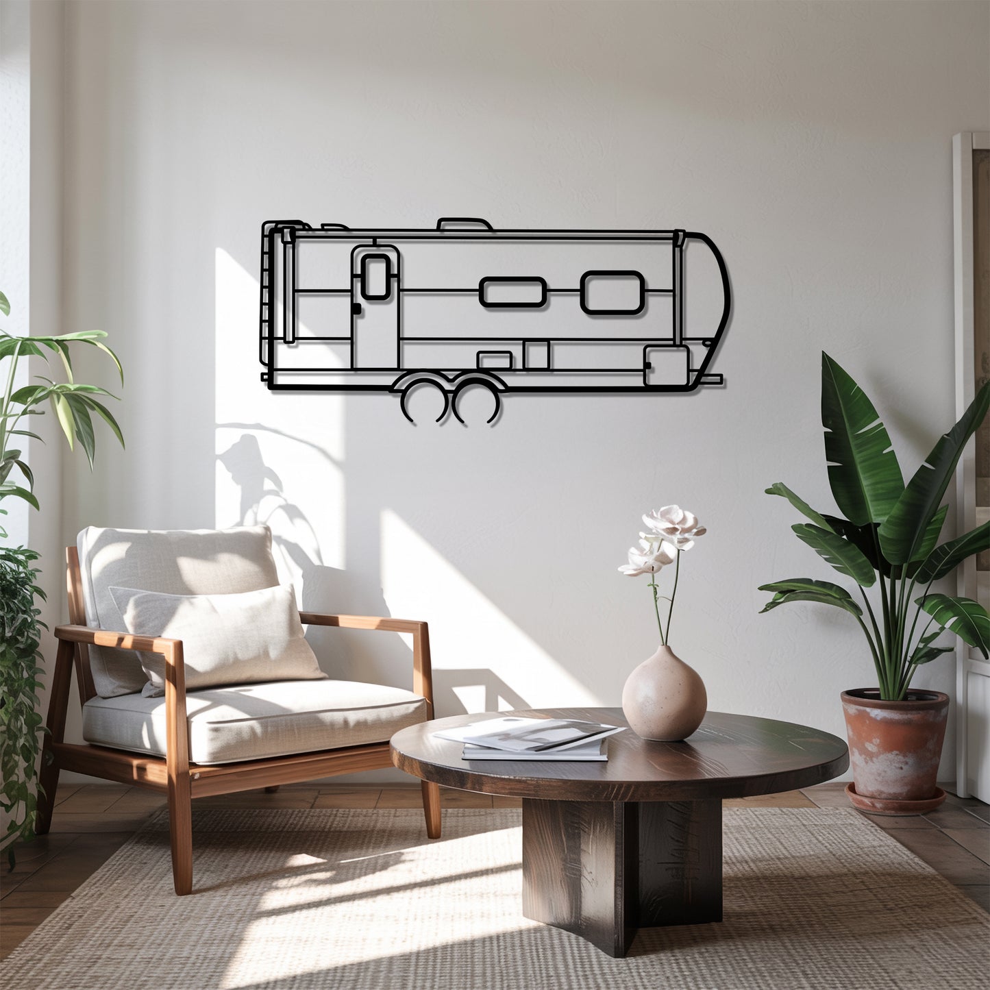 Rockwood Mini Lite 2511S - Camper/RV Silhouette - Motorhome Metal Wall Art - Laser-Cut Camping Decor - Road Trip Life