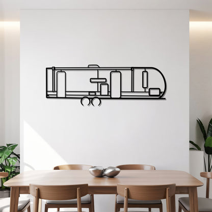Salem 26DBUD - Camper/RV Silhouette - Motorhome Metal Wall Art - Laser-Cut Camping Decor - Road Trip Life