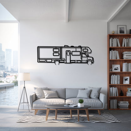 Sunseeker 3250dsle - Camper/RV Silhouette - Motorhome Metal Wall Art - Laser-Cut Camping Decor - Road Trip Life