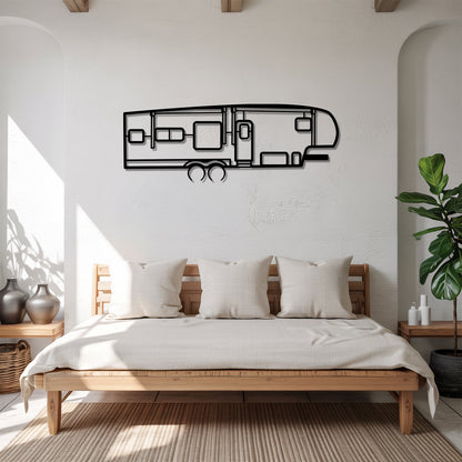 Reflectuin 303RLS - Camper/RV Silhouette - Motorhome Metal Wall Art - Laser-Cut Camping Decor - Road Trip Life