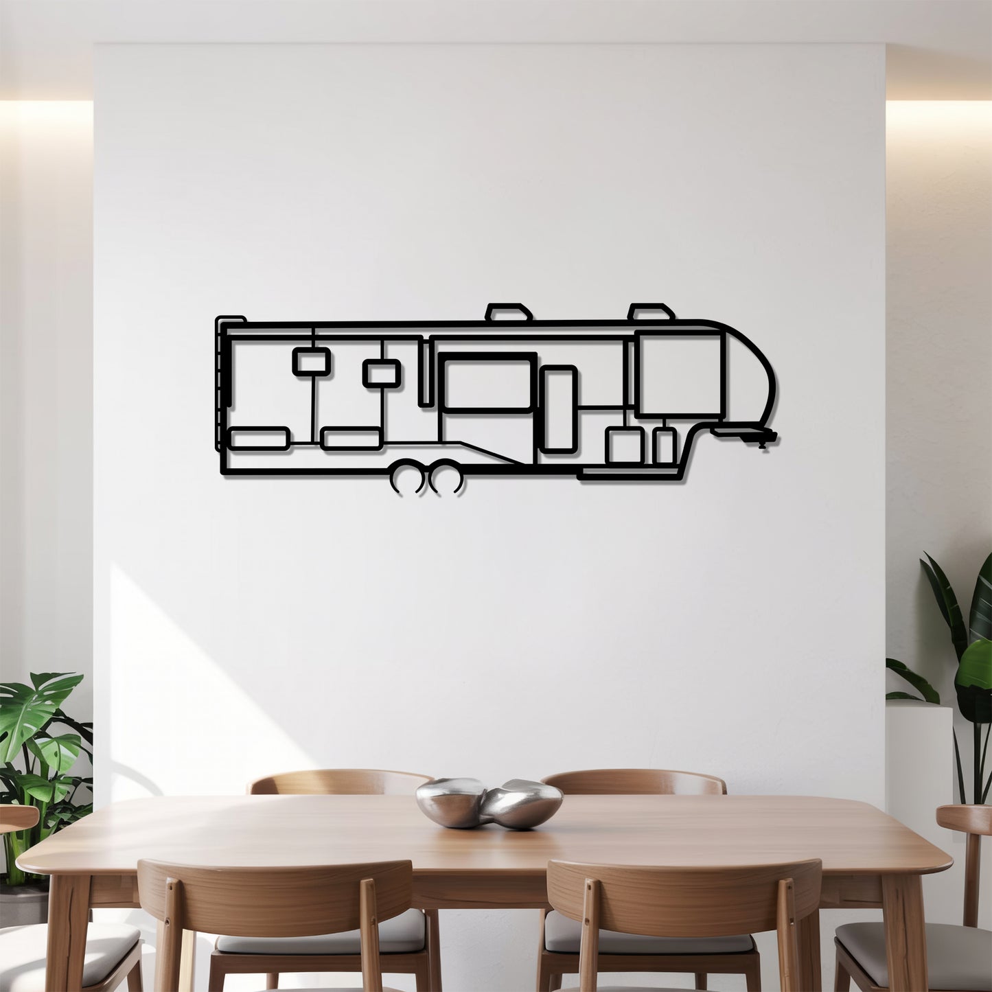 Solitude 310GK - Camper/RV Silhouette - Motorhome Metal Wall Art - Laser-Cut Camping Decor - Road Trip Life