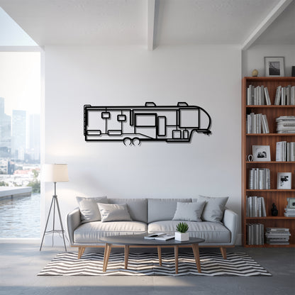 Solitude 310GK - Camper/RV Silhouette - Motorhome Metal Wall Art - Laser-Cut Camping Decor - Road Trip Life