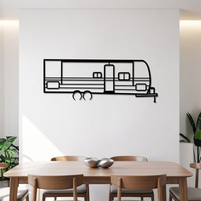 Hideout 240BH - Camper/RV Silhouette - Motorhome Metal Wall Art - Laser-Cut Camping Decor - Road Trip Life