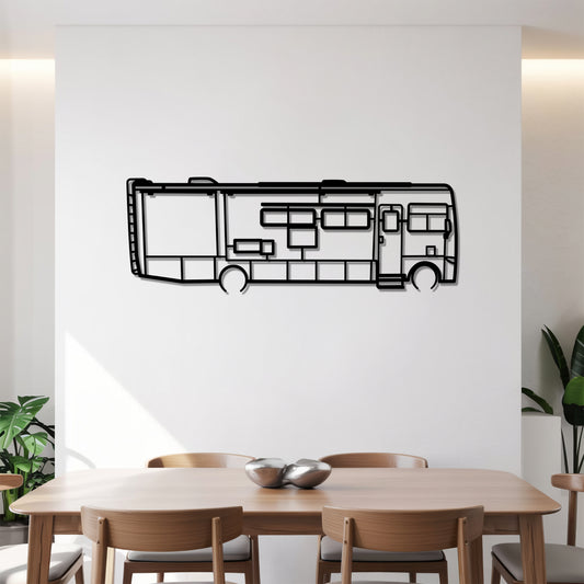 Allegro Open Road 34PA - Camper/RV Silhouette - Motorhome Metal Wall Art - Laser-Cut Camping Decor - Road Trip Life