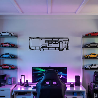 Allegro Open Road 34PA - Camper/RV Silhouette - Motorhome Metal Wall Art - Laser-Cut Camping Decor - Road Trip Life