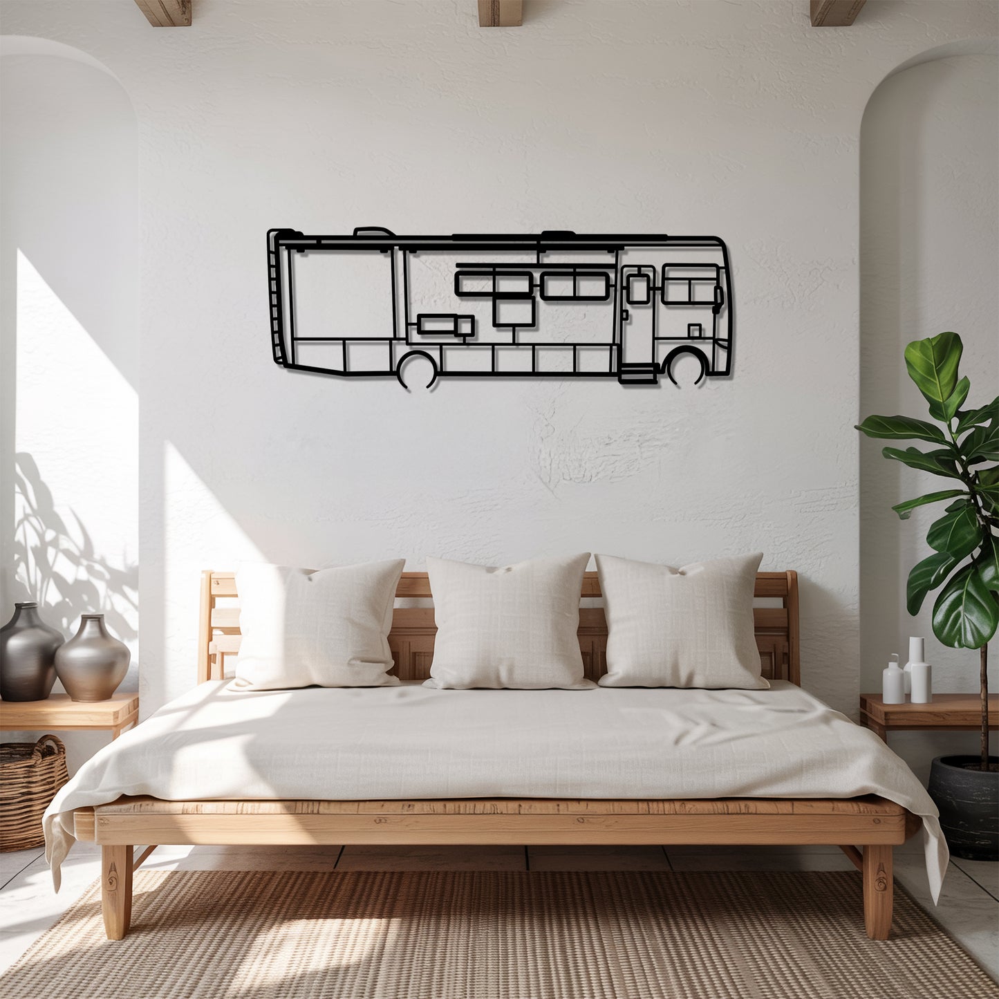 Allegro Open Road 34PA - Camper/RV Silhouette - Motorhome Metal Wall Art - Laser-Cut Camping Decor - Road Trip Life