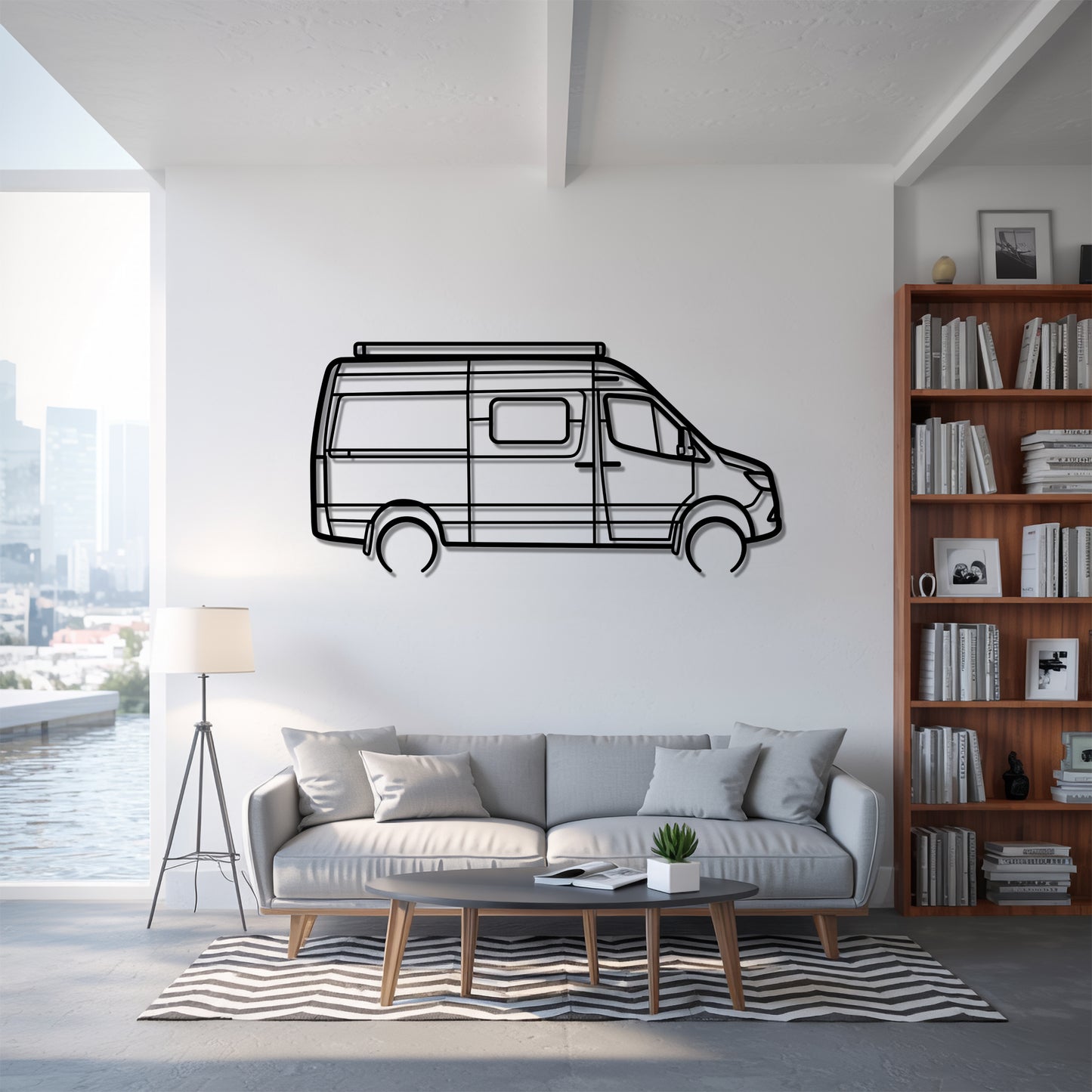 Revel 44E - Camper/RV Silhouette - Motorhome Metal Wall Art - Laser-Cut Camping Decor - Road Trip Life