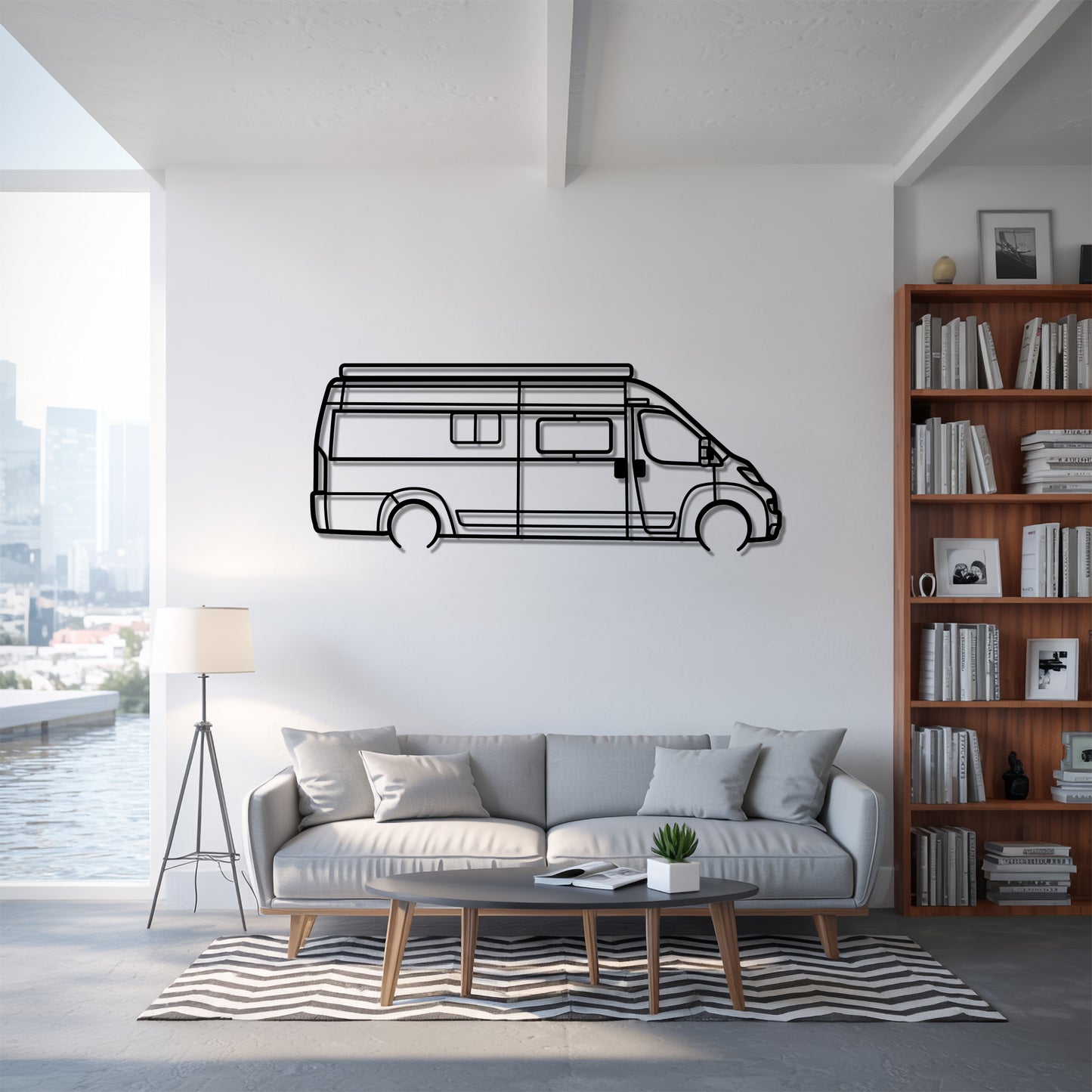 Travato 59G - Camper/RV Silhouette - Motorhome Metal Wall Art - Laser-Cut Camping Decor - Road Trip Life