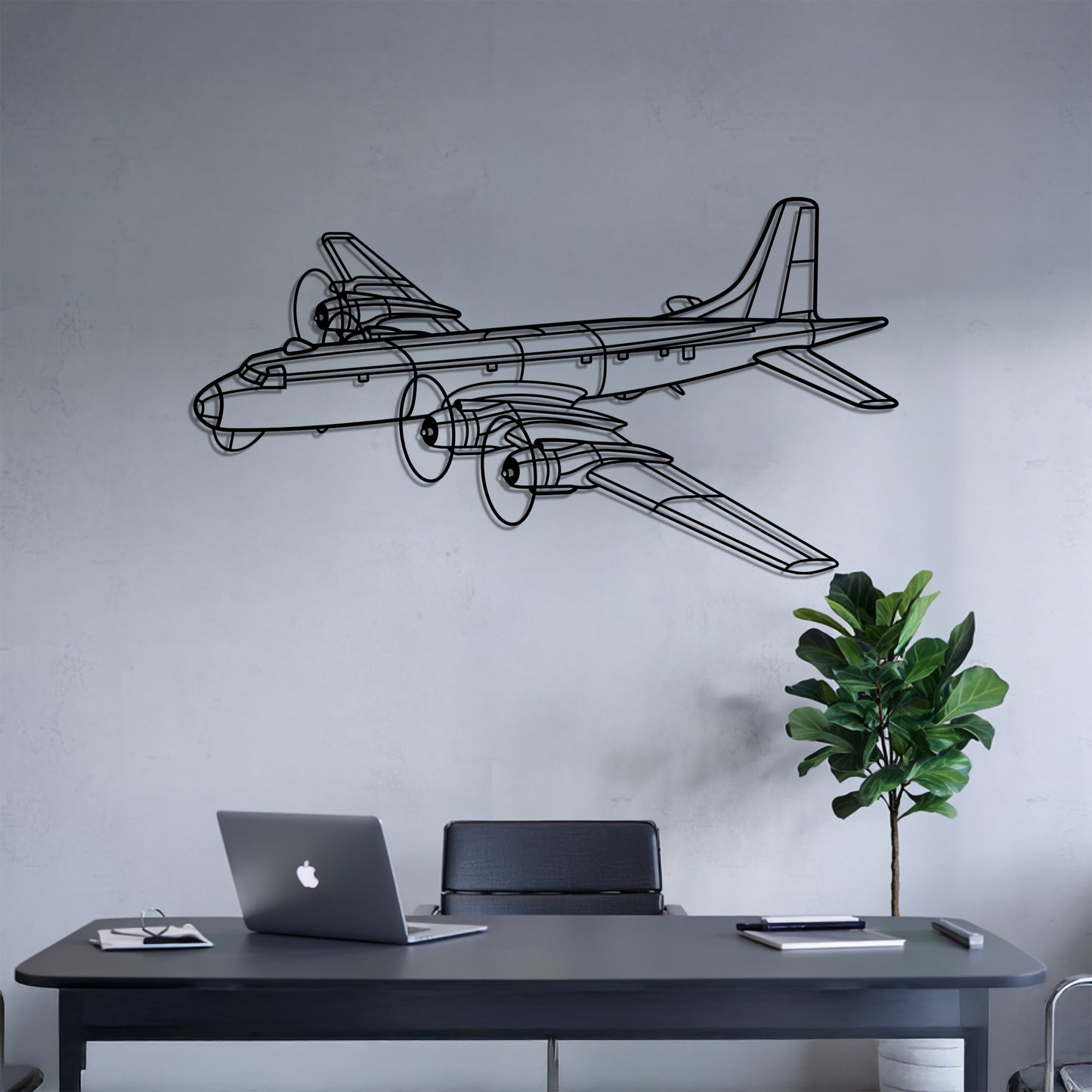 CP 170 Argus - Airplane Metal Silhouette Wall Art - Aviation Gift - Pilot Office Decor