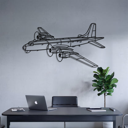 CP 170 Argus - Airplane Metal Silhouette Wall Art - Aviation Gift - Pilot Office Decor