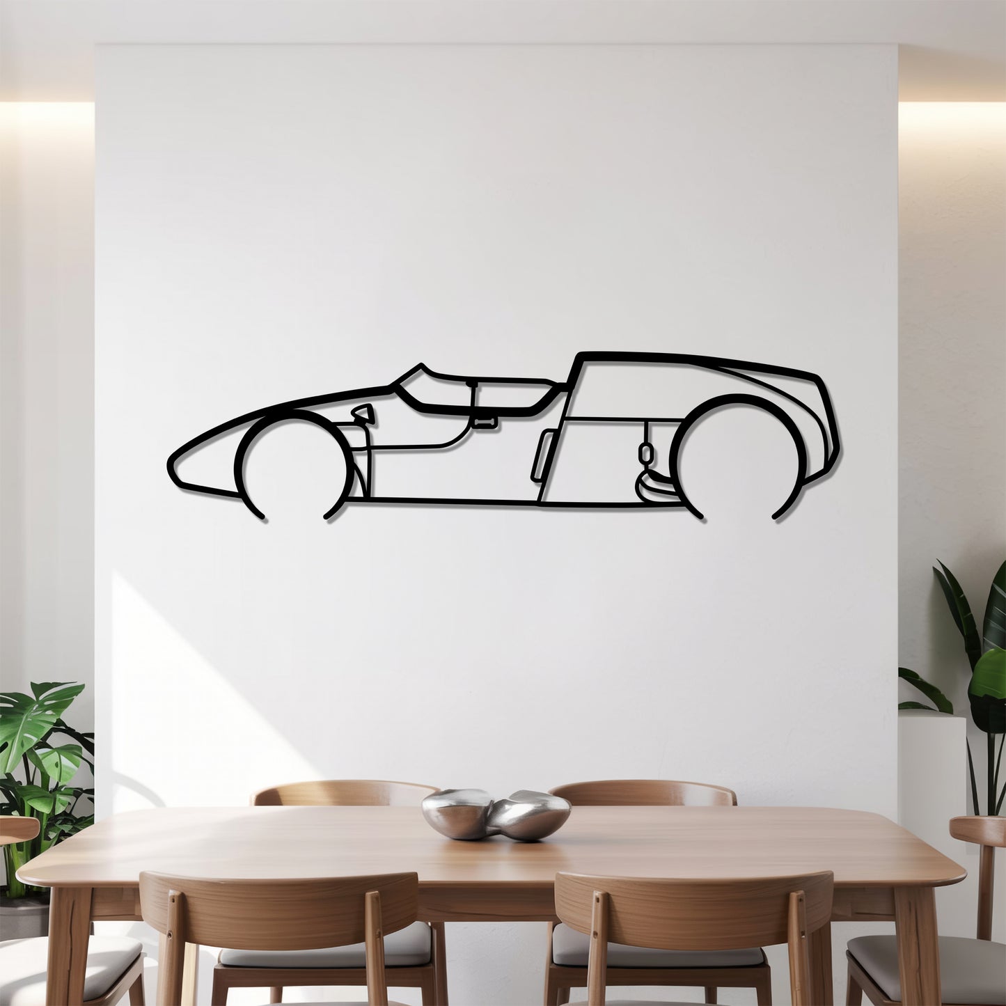 1959 T51 F1 - Grand Prix-Style Racing Car Silhouette - Minimalist Metal Wall Art - Laser-Cut Steel Decor