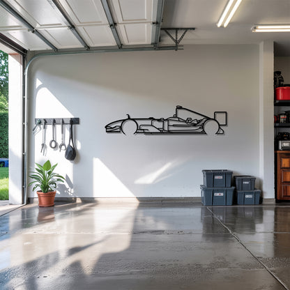 F2004 V10 F1 - Grand Prix-Style Racing Car Silhouette - Minimalist Metal Wall Art - Laser-Cut Steel Decor