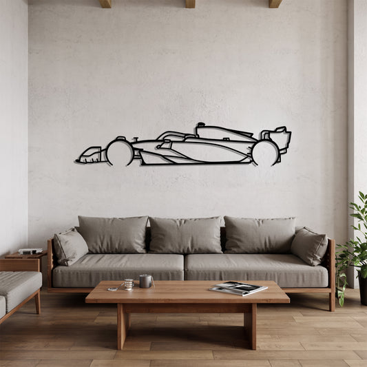 2022 RB18 F1 - Grand Prix-Style Racing Car Silhouette - Minimalist Metal Wall Art - Laser-Cut Steel Decor