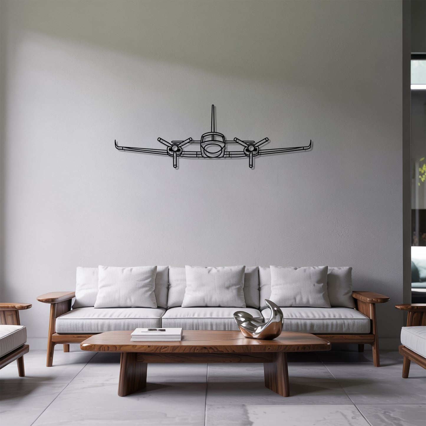 421c - Airplane Metal Silhouette Wall Art - Aviation Gift - Pilot Office Decor