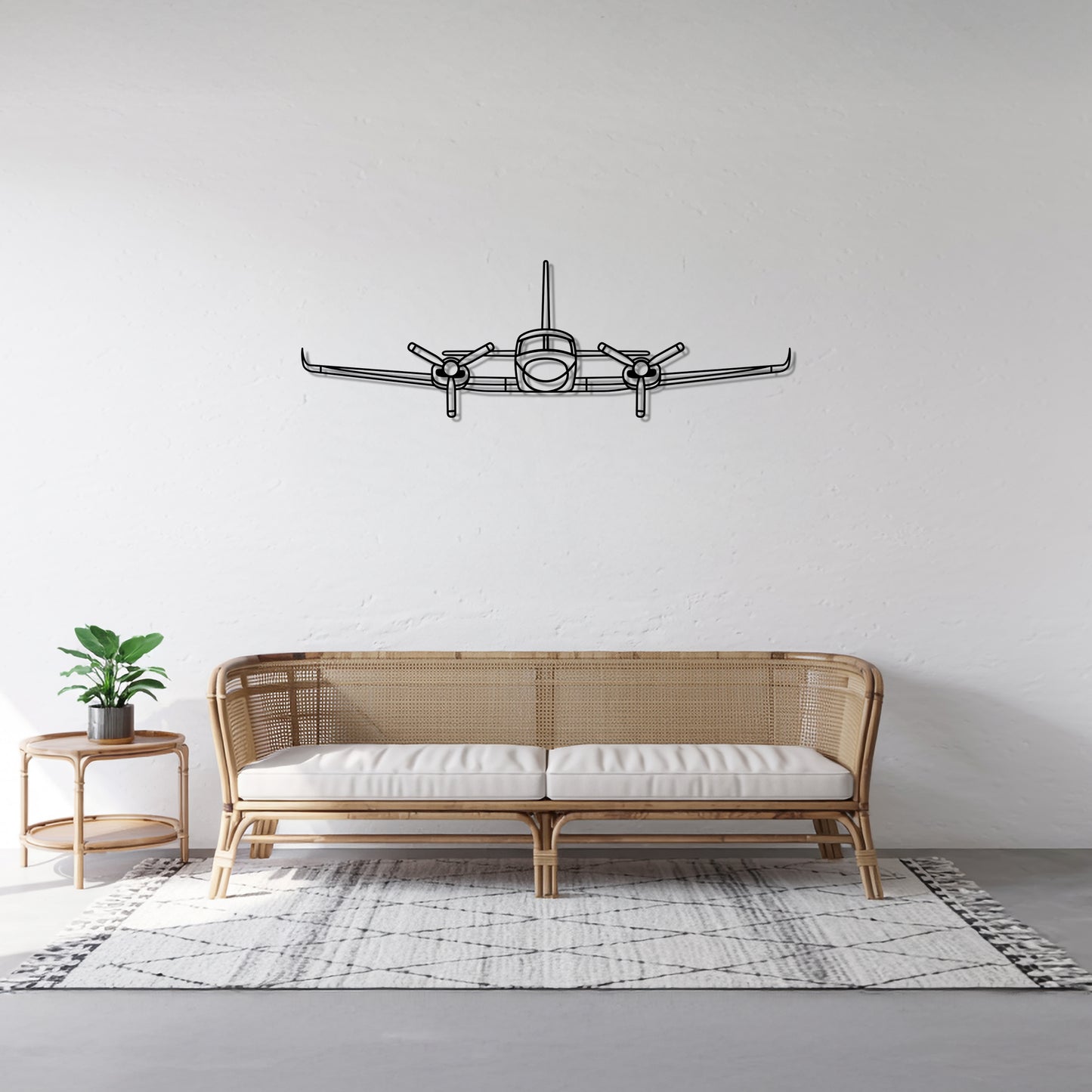 421c - Airplane Metal Silhouette Wall Art - Aviation Gift - Pilot Office Decor