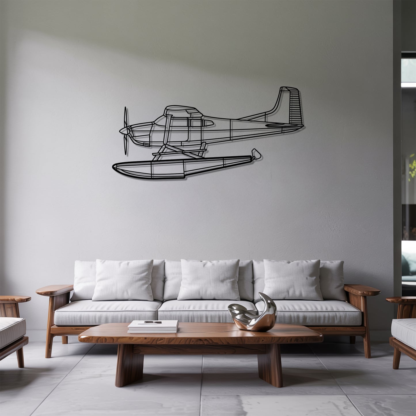 A185 - Airplane Metal Silhouette Wall Art - Aviation Gift - Pilot Office Decor