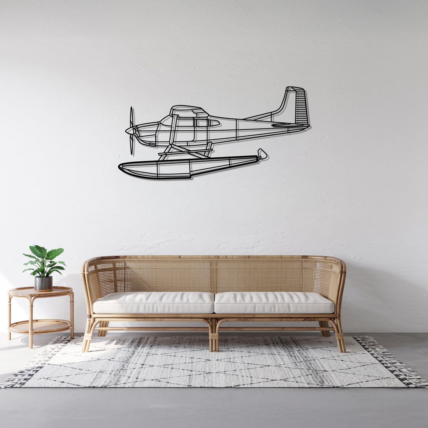 A185 - Airplane Metal Silhouette Wall Art - Aviation Gift - Pilot Office Decor