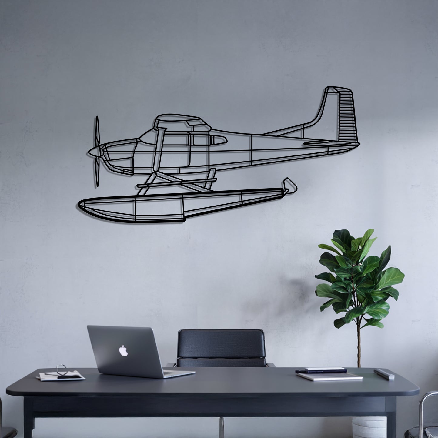A185 - Airplane Metal Silhouette Wall Art - Aviation Gift - Pilot Office Decor