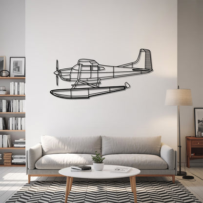 A185 - Airplane Metal Silhouette Wall Art - Aviation Gift - Pilot Office Decor