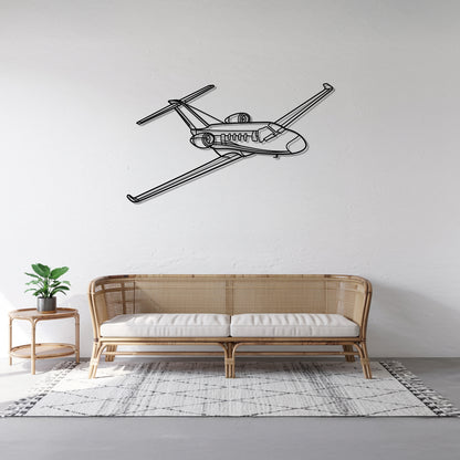 Citation M2 - Airplane Metal Silhouette Wall Art - Aviation Gift - Pilot Office Decor