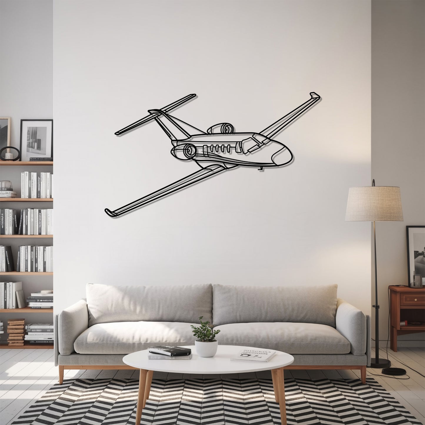 Citation M2 - Airplane Metal Silhouette Wall Art - Aviation Gift - Pilot Office Decor