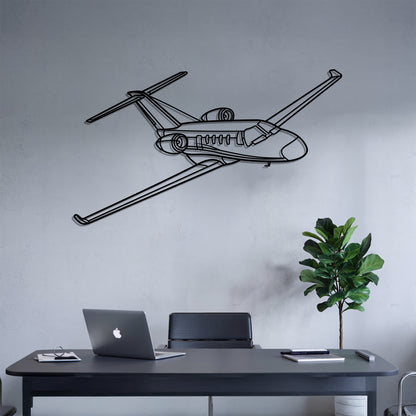 Citation M2 - Airplane Metal Silhouette Wall Art - Aviation Gift - Pilot Office Decor