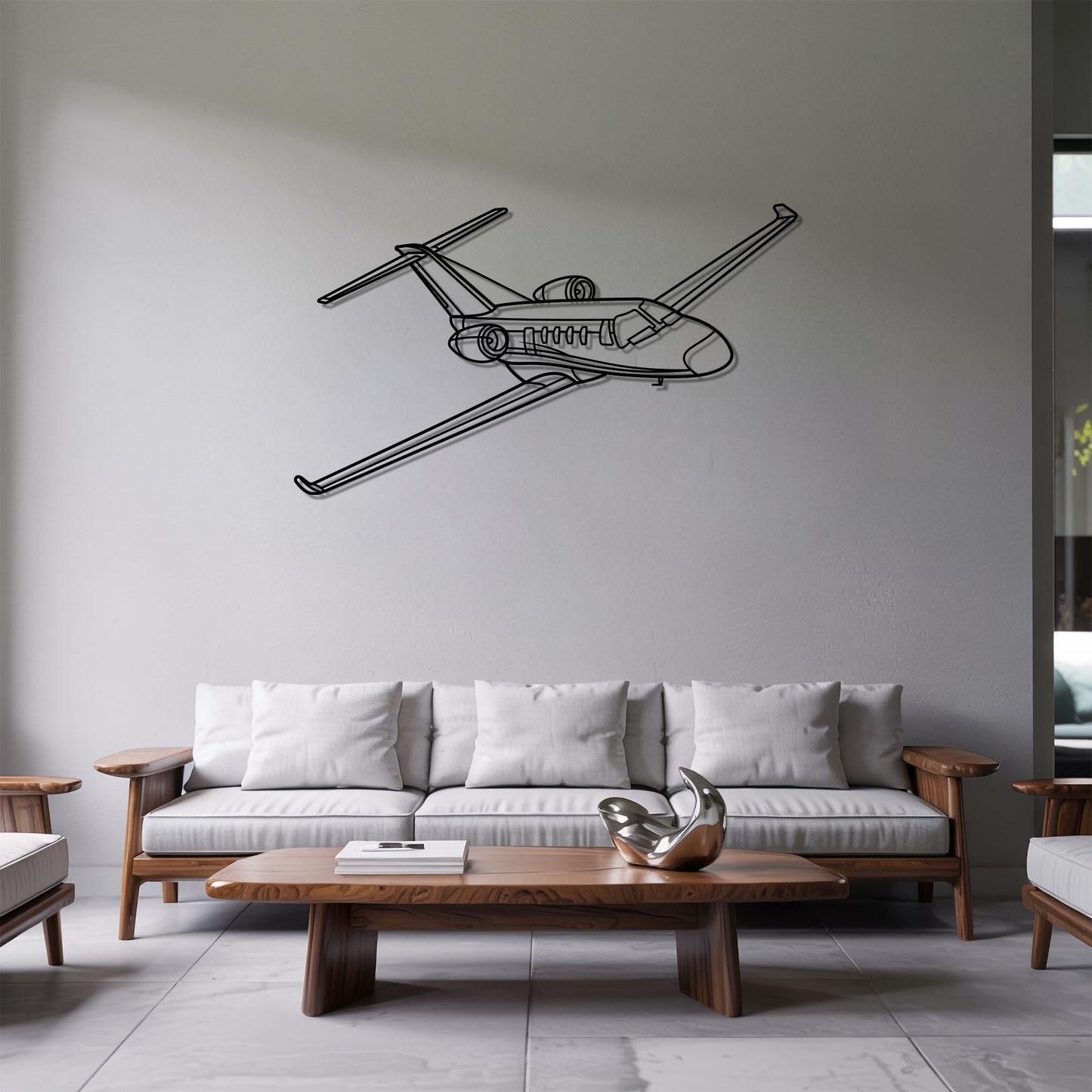 Citation M2 - Airplane Metal Silhouette Wall Art - Aviation Gift - Pilot Office Decor