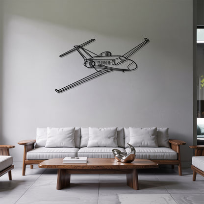 Citation M2 - Airplane Metal Silhouette Wall Art - Aviation Gift - Pilot Office Decor