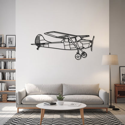 O1 Bird Dog - Airplane Metal Silhouette Wall Art - Aviation Gift - Pilot Office Decor