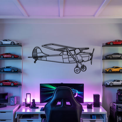 O1 Bird Dog - Airplane Metal Silhouette Wall Art - Aviation Gift - Pilot Office Decor