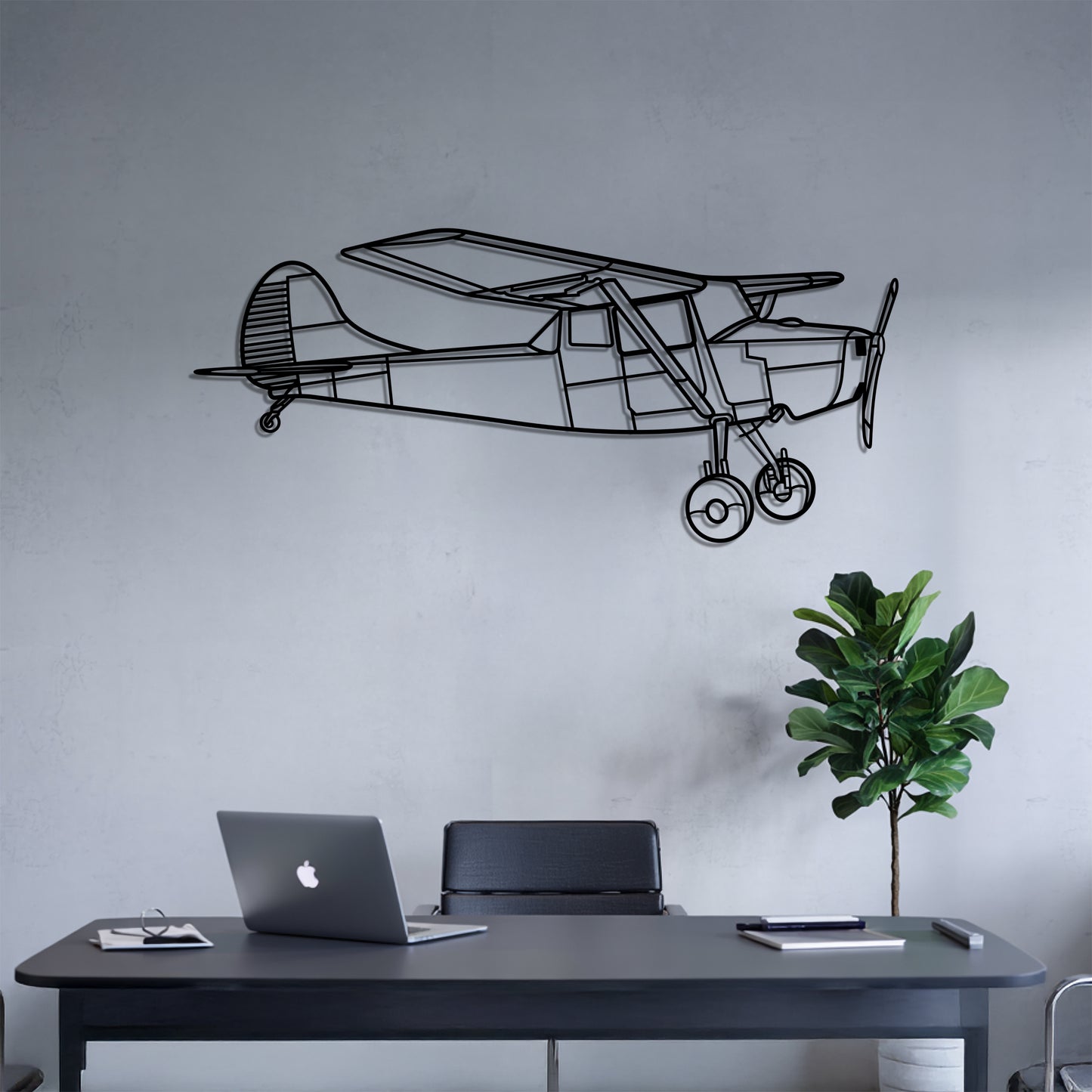 O1 Bird Dog - Airplane Metal Silhouette Wall Art - Aviation Gift - Pilot Office Decor