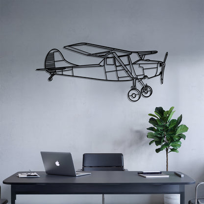 O1 Bird Dog - Airplane Metal Silhouette Wall Art - Aviation Gift - Pilot Office Decor