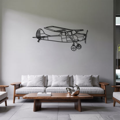 O1 Bird Dog - Airplane Metal Silhouette Wall Art - Aviation Gift - Pilot Office Decor