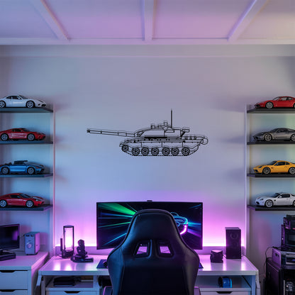 Challenger 3 - Tank Wall Art - Metal Silhouette - Veteran Gift - Military Room Decor