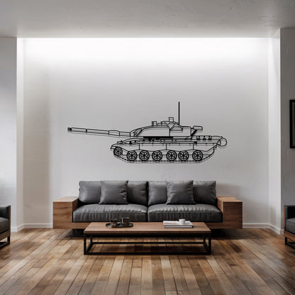 Challenger 3 - Tank Wall Art - Metal Silhouette - Veteran Gift - Military Room Decor