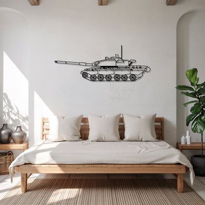 Challenger 3 - Tank Wall Art - Metal Silhouette - Veteran Gift - Military Room Decor
