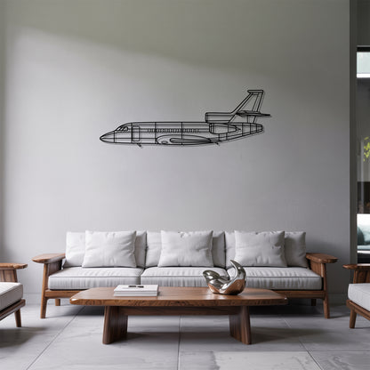 Falcon 900ex - Airplane Metal Silhouette Wall Art - Aviation Gift - Pilot Office Decor