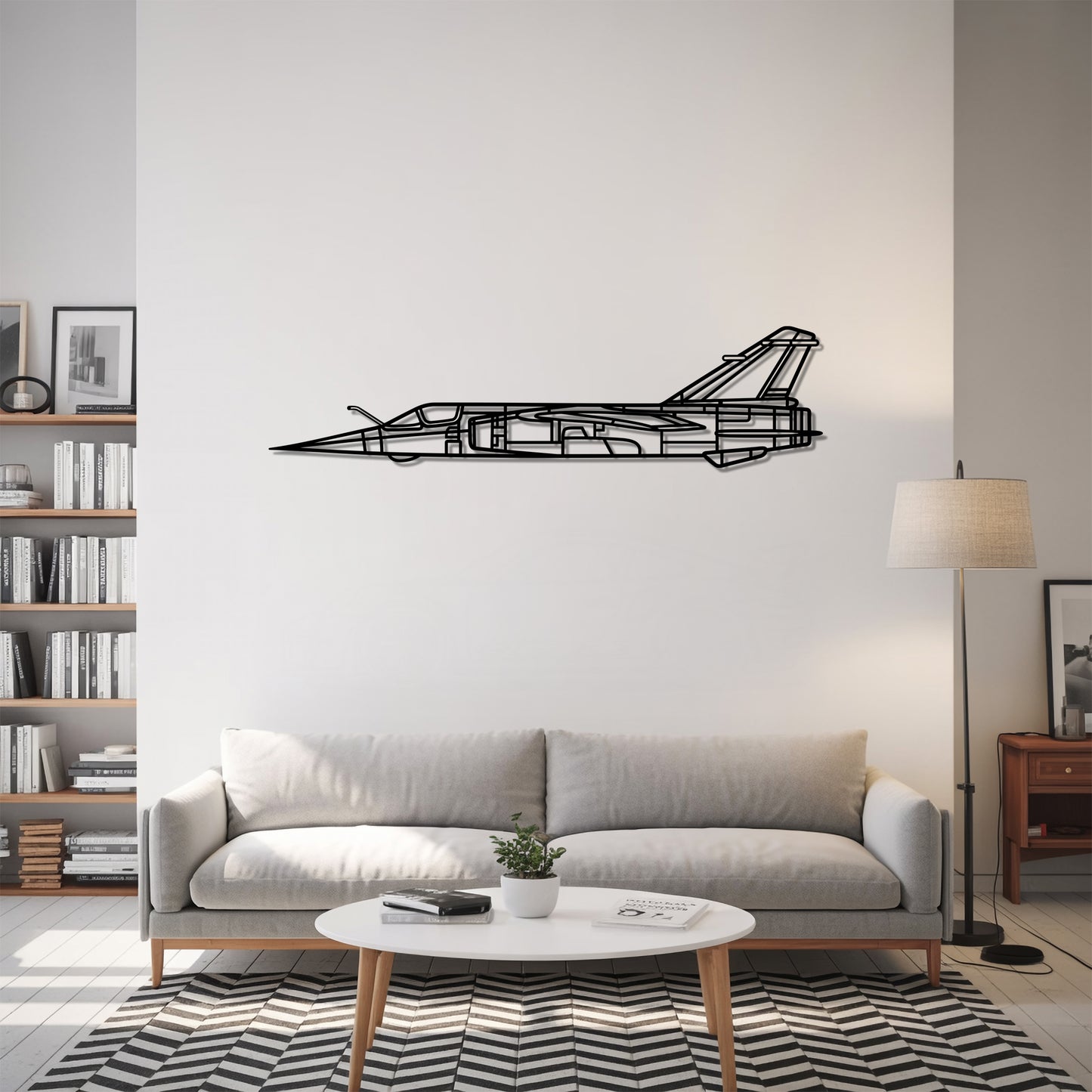 Mirage F1ct - Airplane Metal Silhouette Wall Art - Aviation Gift - Pilot Office Decor