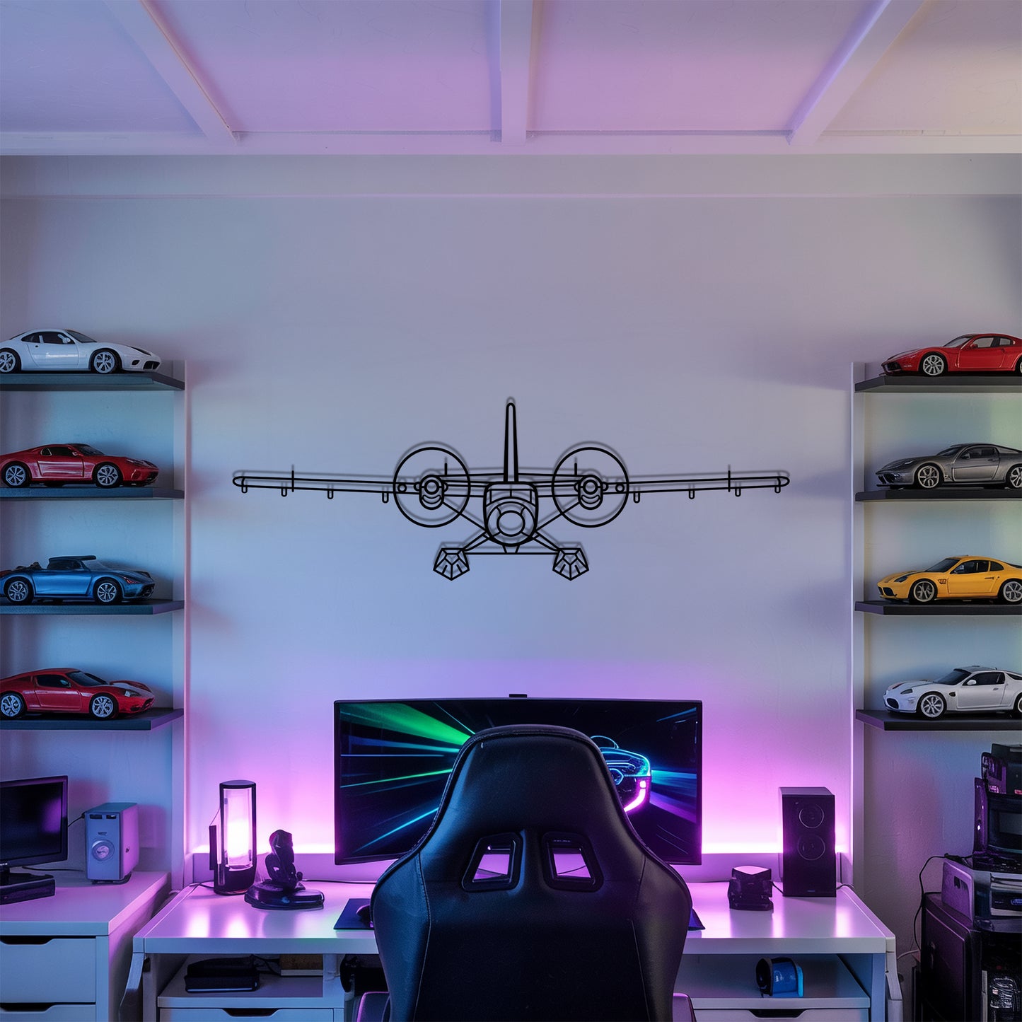 DHC-6 Twin Otter - Airplane Metal Silhouette Wall Art - Aviation Gift - Pilot Office Decor