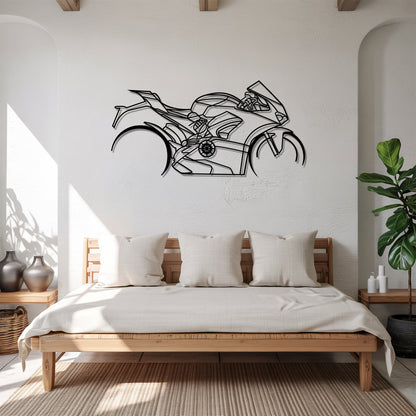 Panigale V4 - Motorcycle Metal Silhouette Wall Art - Bikers Gift - Garage Decor