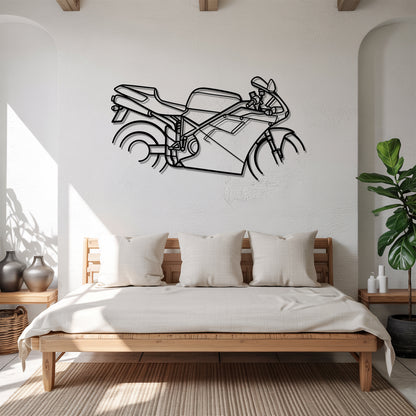 916 - Motorcycle Metal Silhouette Wall Art - Bikers Gift - Garage Decor