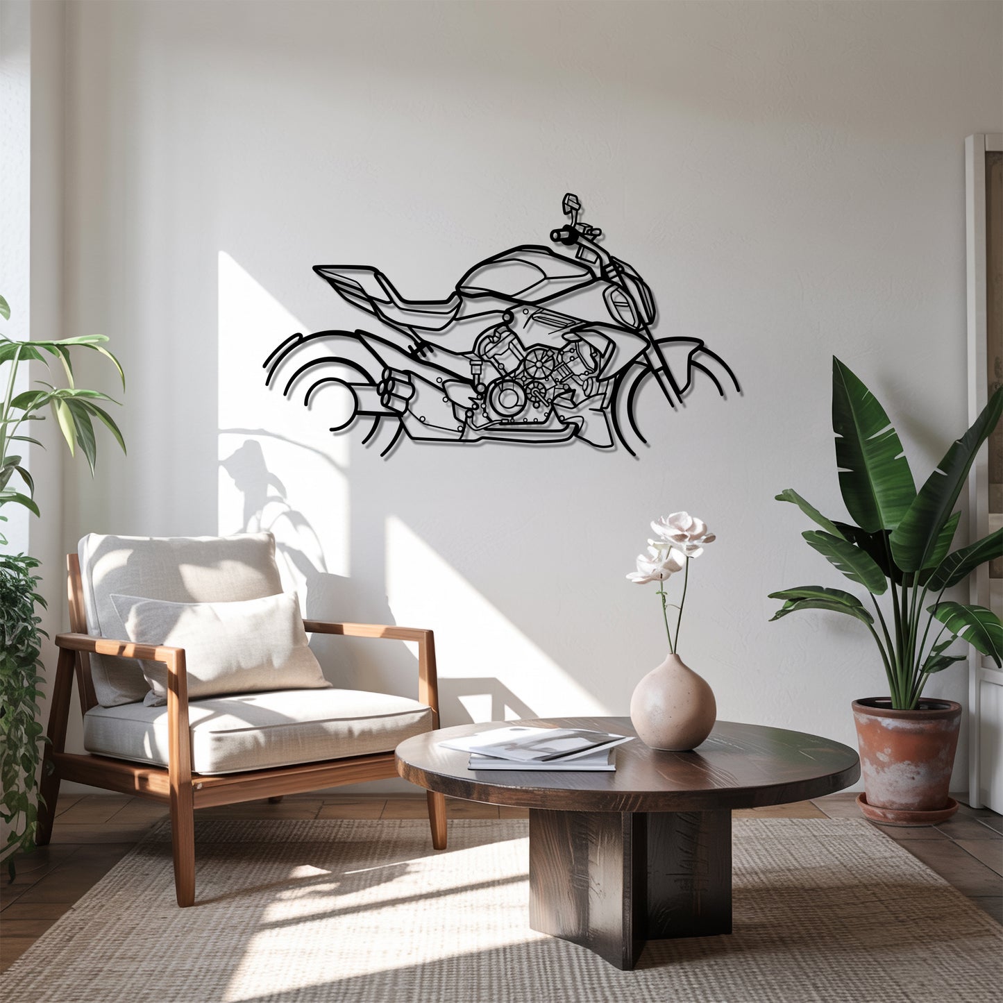 Diavel V4 - Motorcycle Metal Silhouette Wall Art - Bikers Gift - Garage Decor