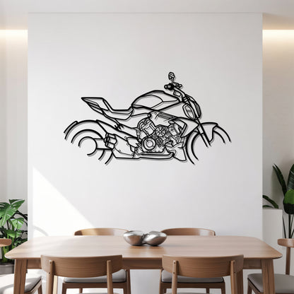 Diavel V4 - Motorcycle Metal Silhouette Wall Art - Bikers Gift - Garage Decor