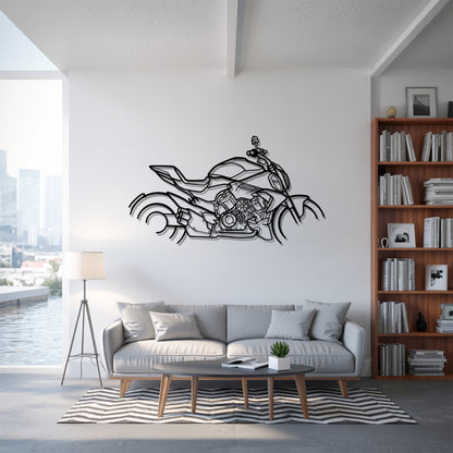 Diavel V4 - Motorcycle Metal Silhouette Wall Art - Bikers Gift - Garage Decor
