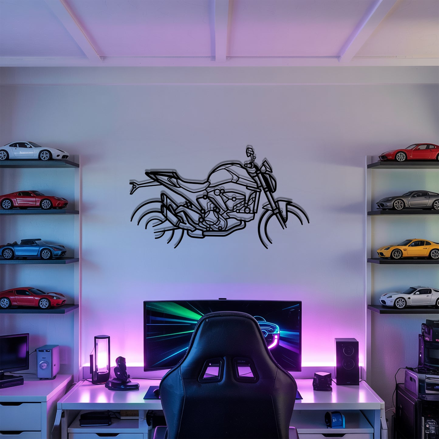 Monster 937 - Motorcycle Metal Silhouette Wall Art - Bikers Gift - Garage Decor