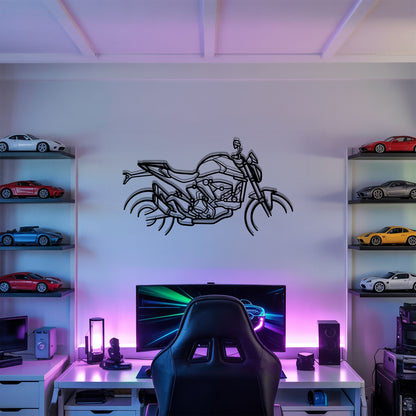 Monster 937 - Motorcycle Metal Silhouette Wall Art - Bikers Gift - Garage Decor