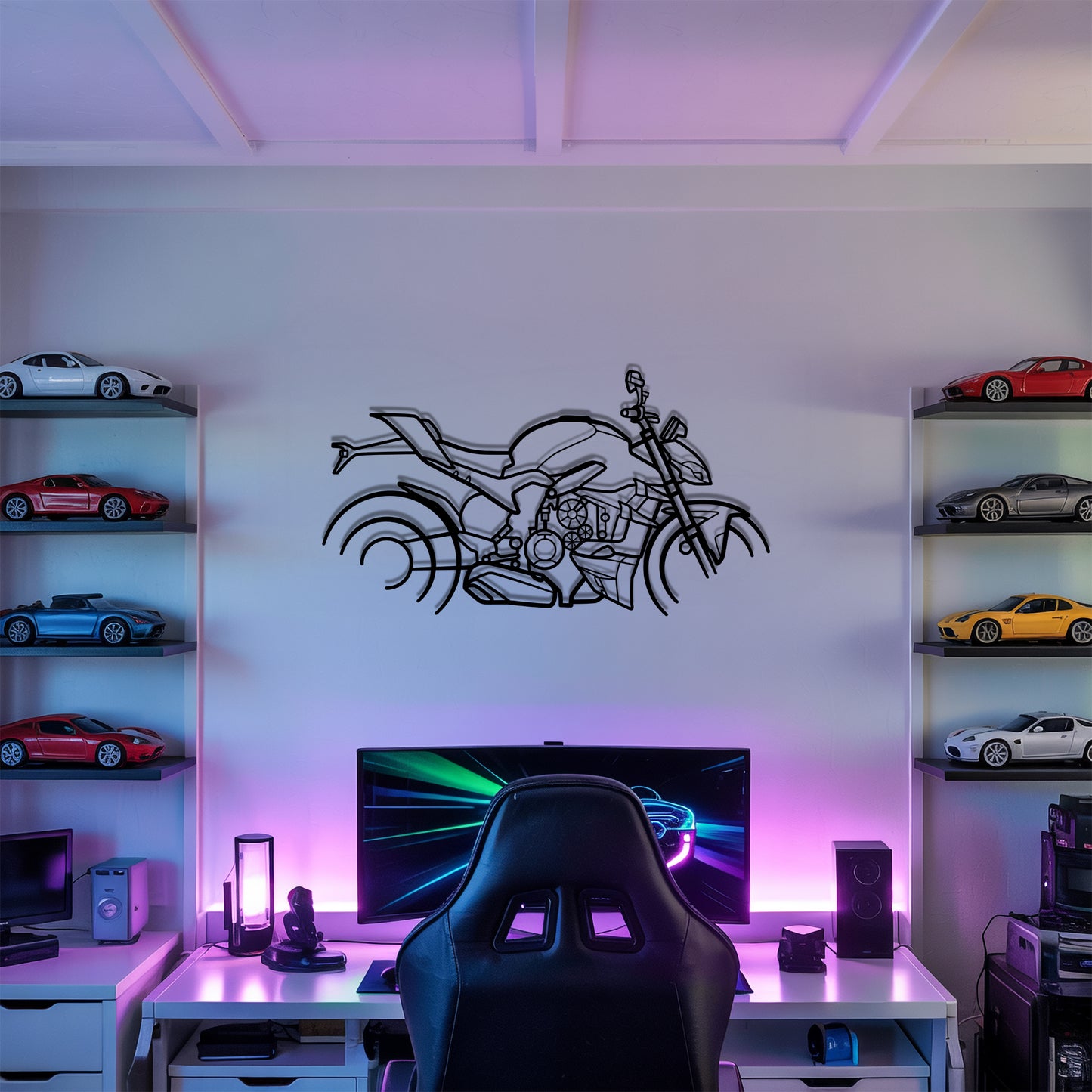 Streetfighter V4 S - Motorcycle Metal Silhouette Wall Art - Bikers Gift - Garage Decor